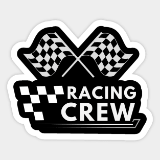 Racing  Crew Race Car Parties Parents Pit Racing Drag Dress T-Shirt Sticker